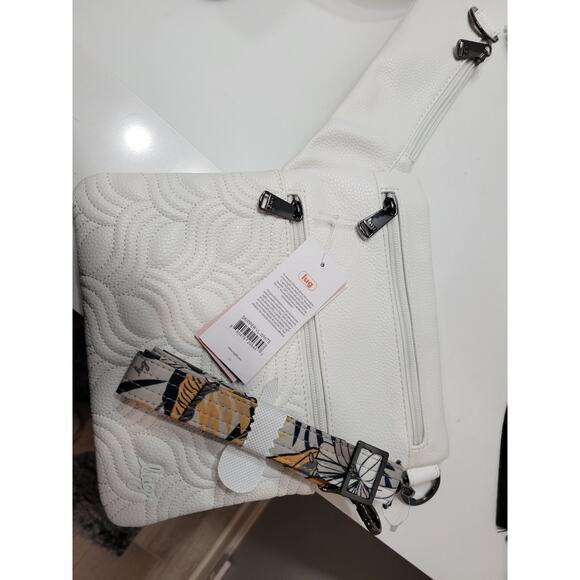 NWT: LUG SKIPPER (VL) VEGAN LEATHER CROSSBODY BAG - WHITE - Picture 1 of 6